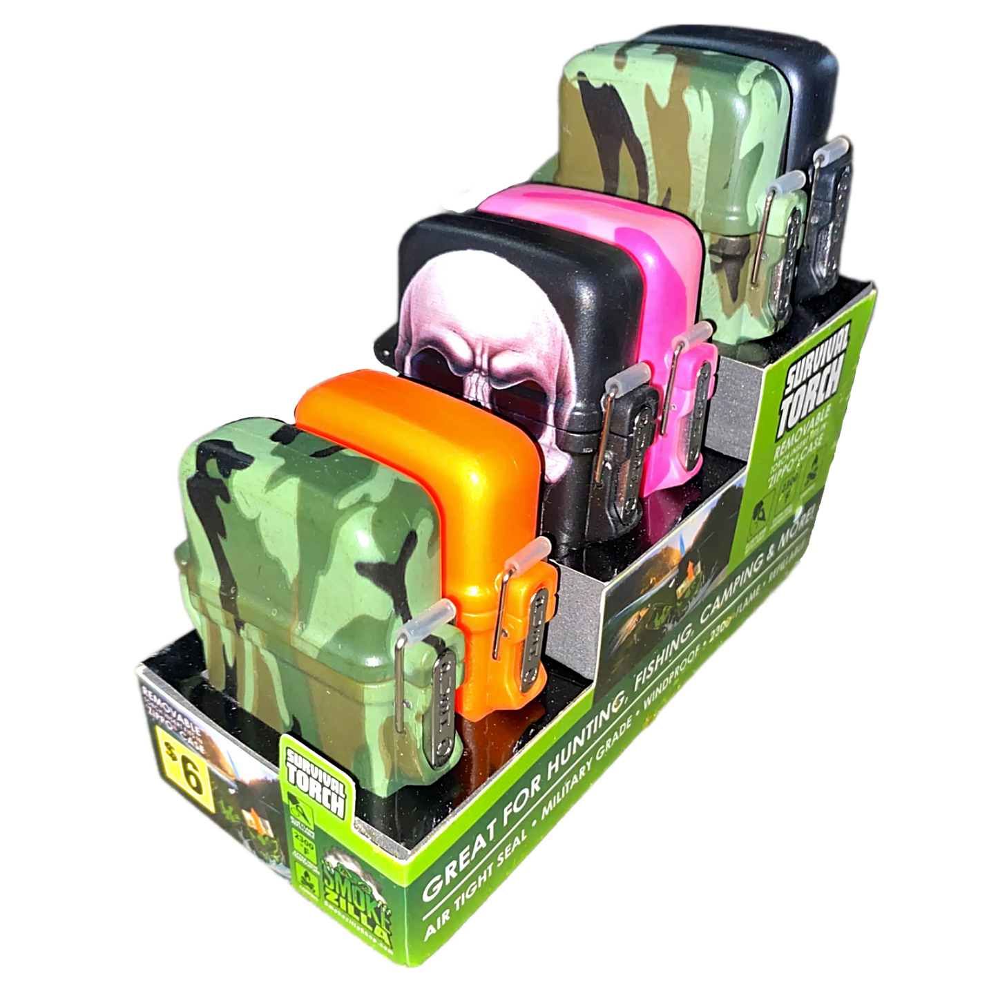 Survival Torch Lighter - 6 Pieces Per Retail Ready Display 41344 SMOKEZILLA