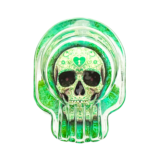 Skull Glass Ashtray