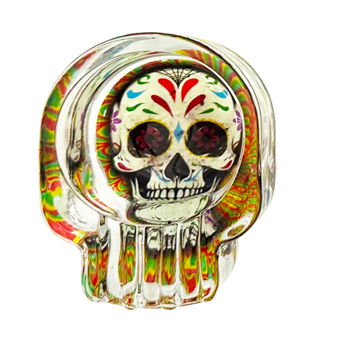 Skull Glass Ashtray