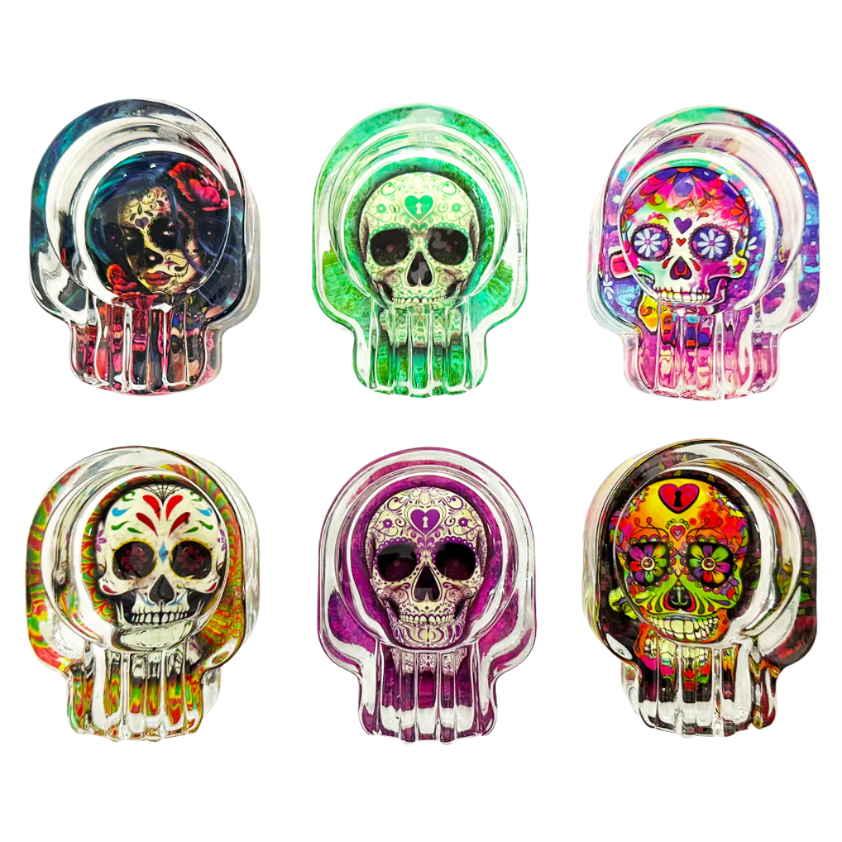 Skull Glass Ashtray