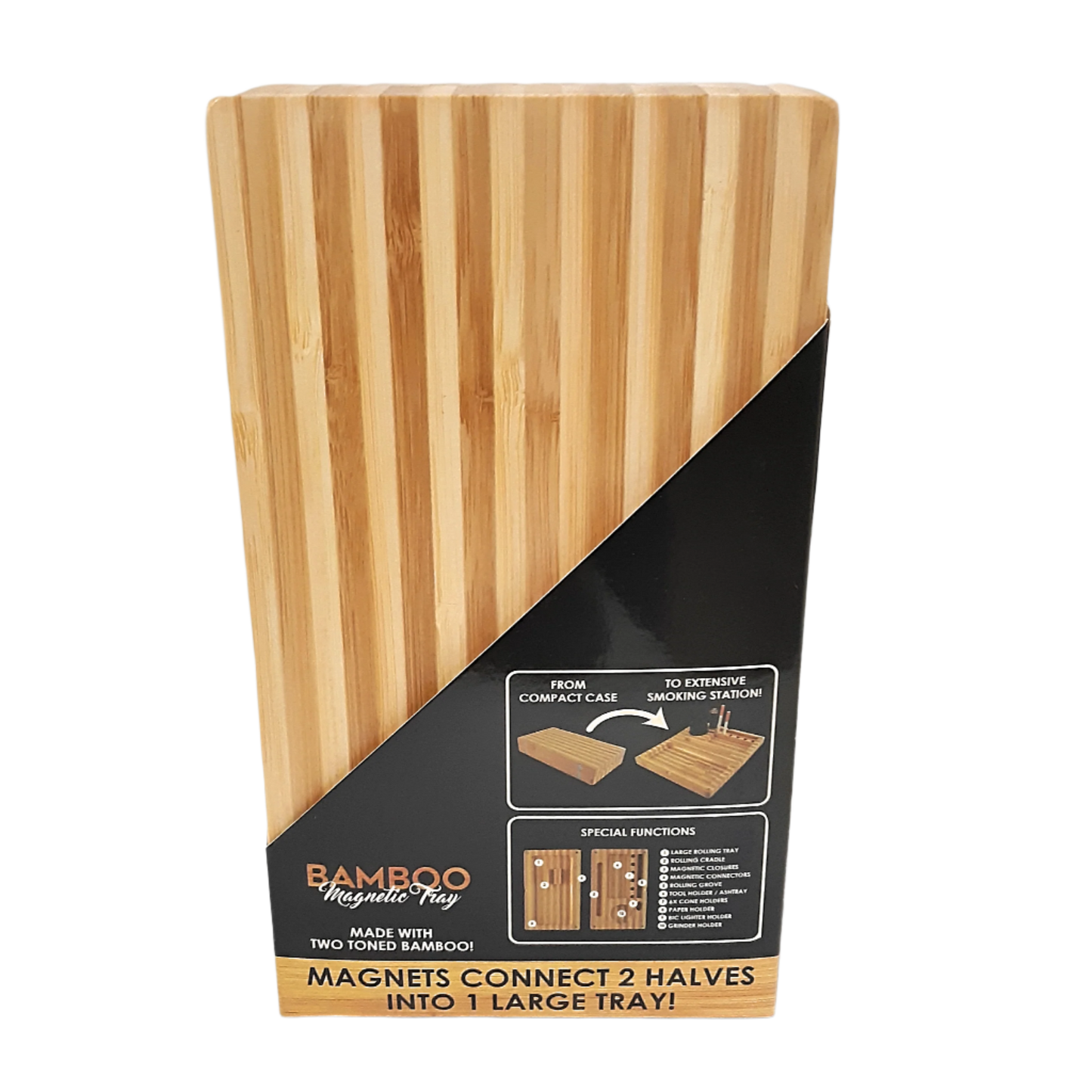 Bamboo Magnetic Rolling Tray