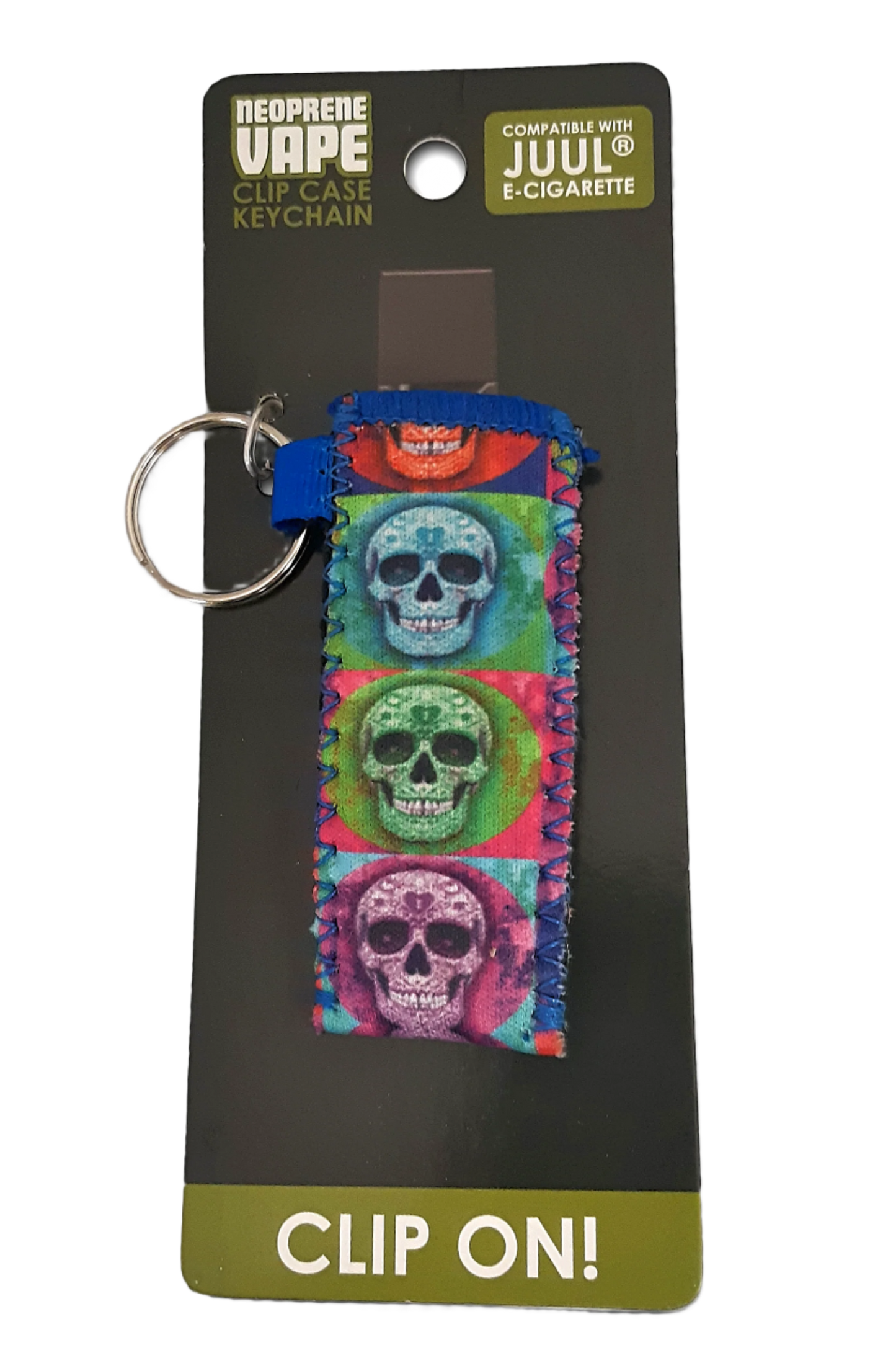 Neoprene Vape Clip Case Keychain