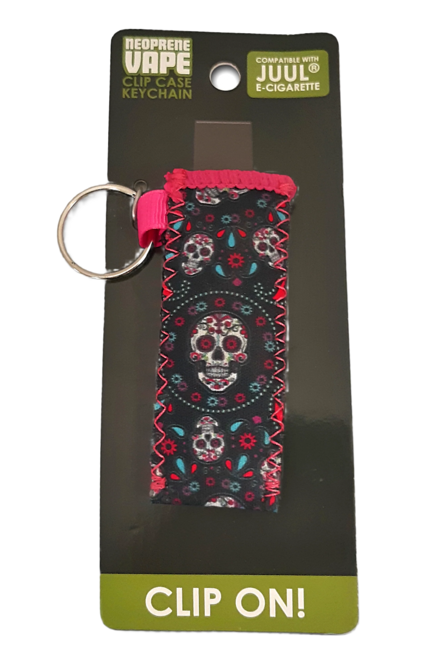 Neoprene Vape Clip Case Keychain