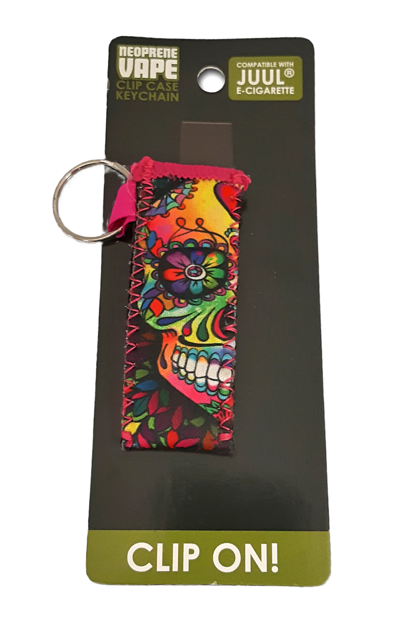 Neoprene Vape Clip Case Keychain