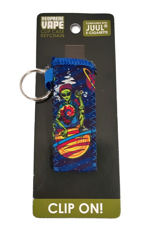 Neoprene Vape Clip Case Keychain