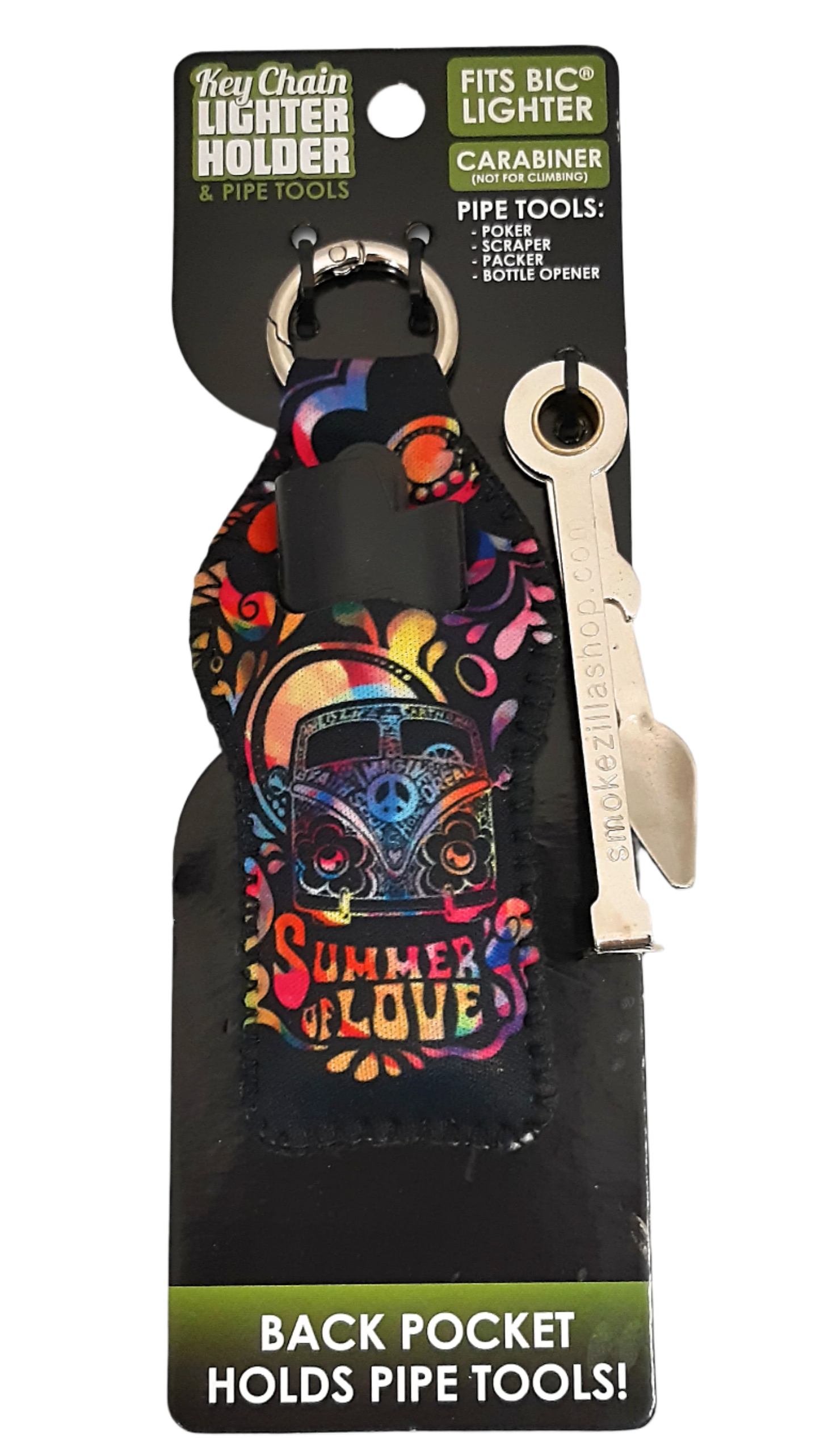 Keychain Lighter Holder & Pipe Tools
