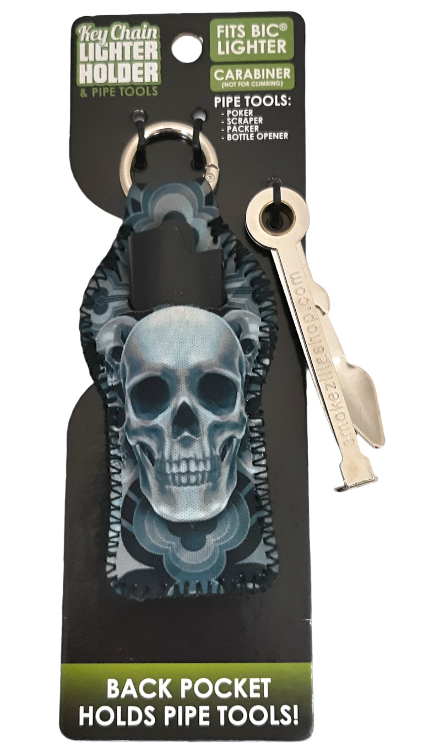 Keychain Lighter Holder & Pipe Tools