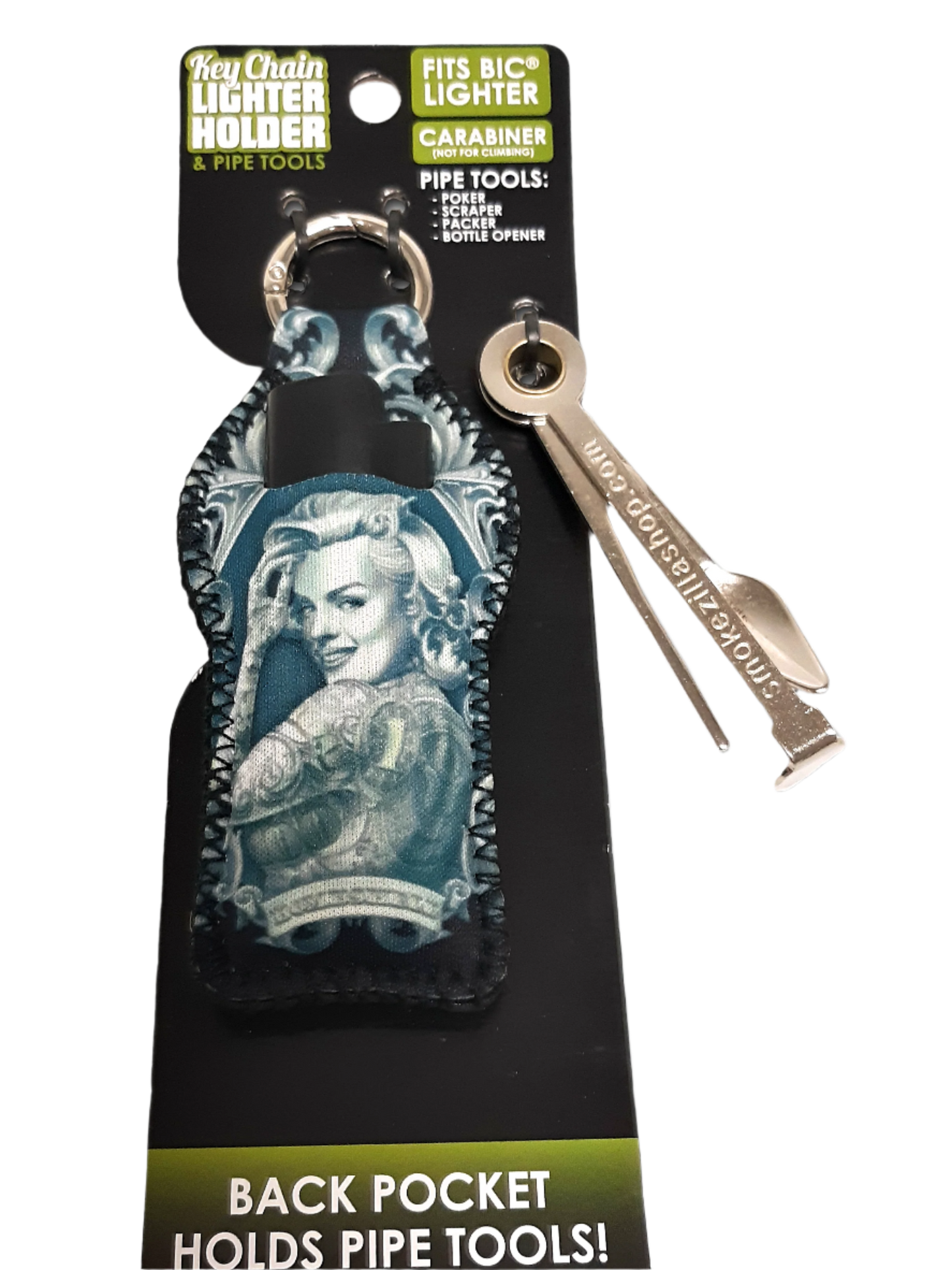 Keychain Lighter Holder & Pipe Tools