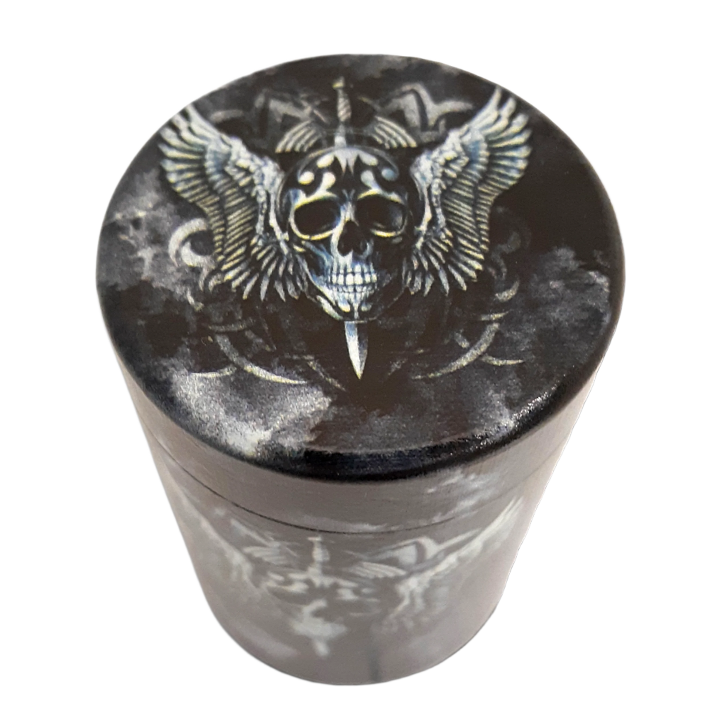 Printed Metal Storage Jar