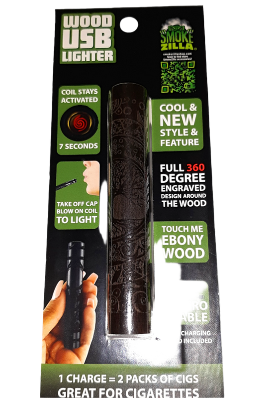 Rechargeable Wooden USB Lighter Stick