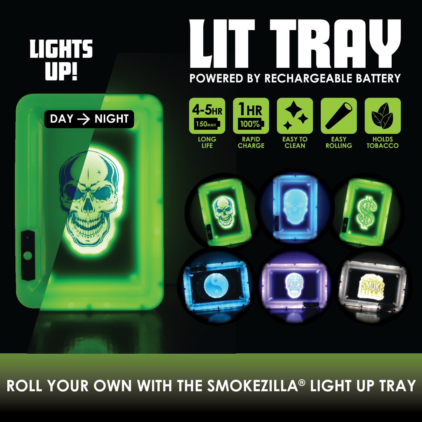 Lit Rolling Tray