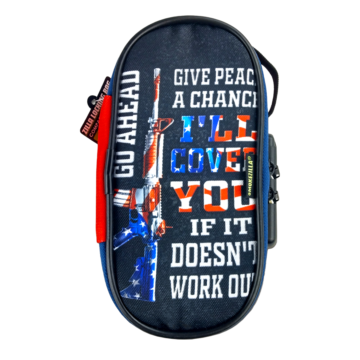 Smell Proof Small Canvas Lock Bag with Tool Organizer