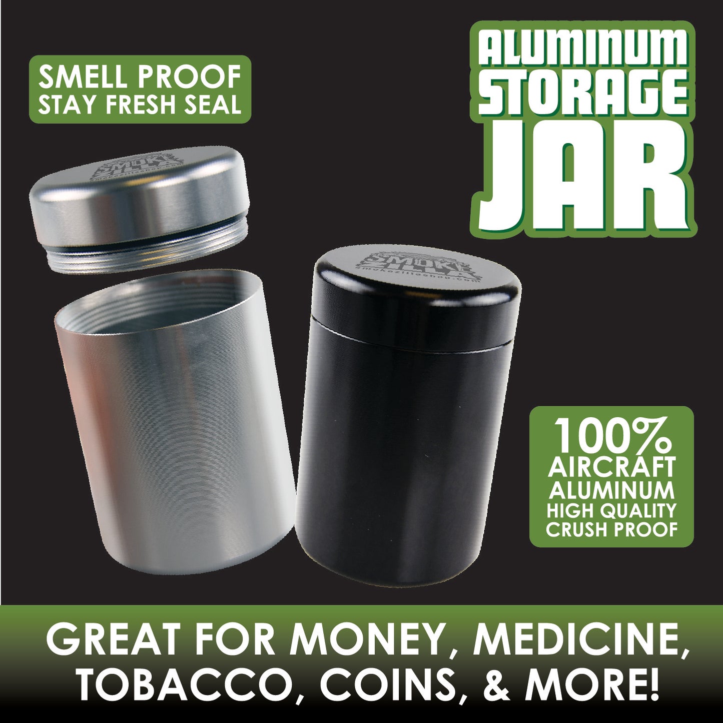 Aluminum Storage Jar