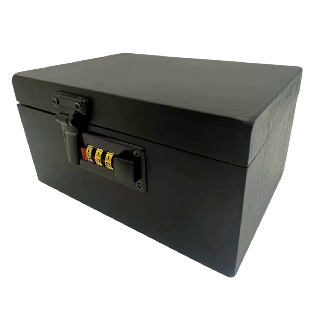 Wood Locking Storage Box with Tray