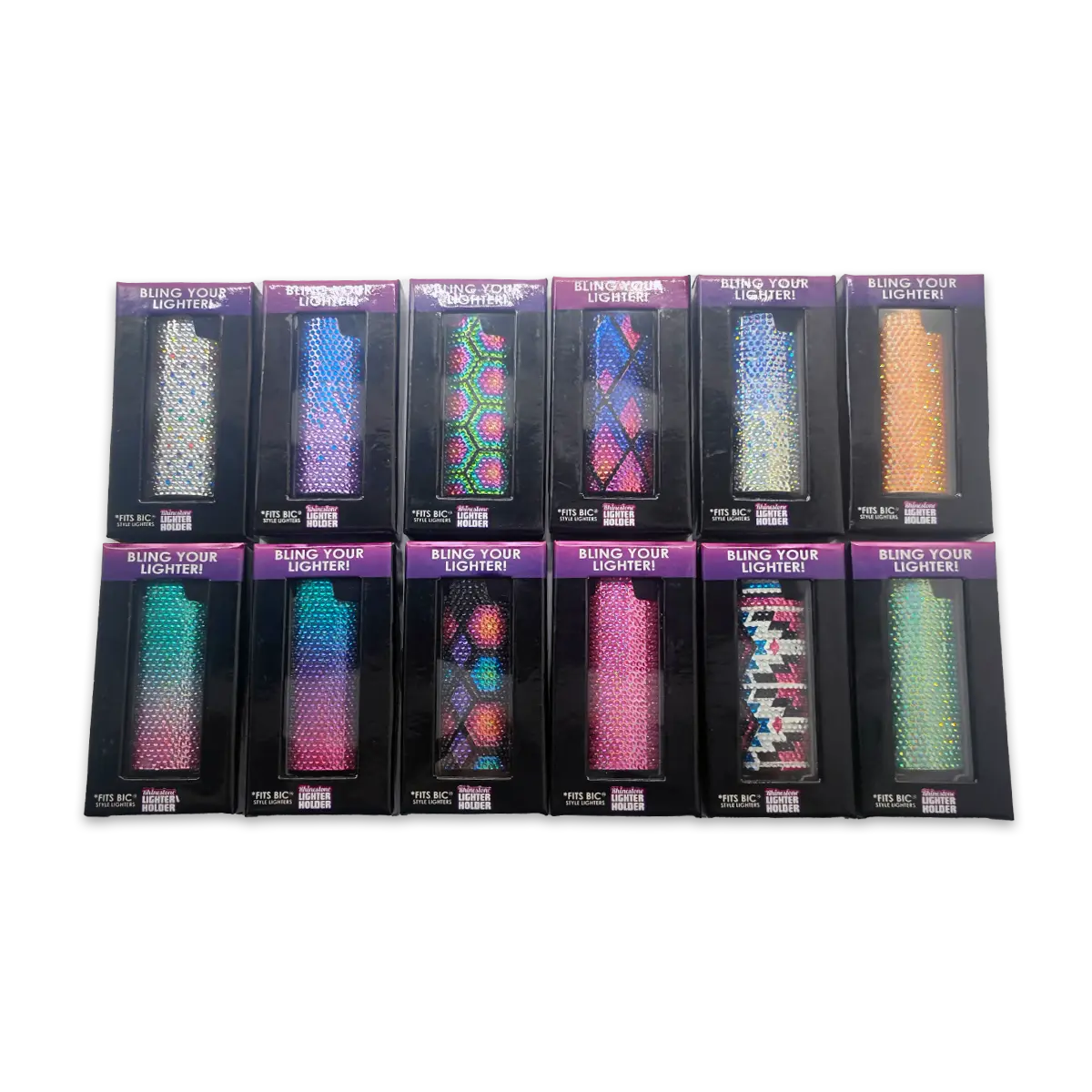 Rhinestone Lighter Case