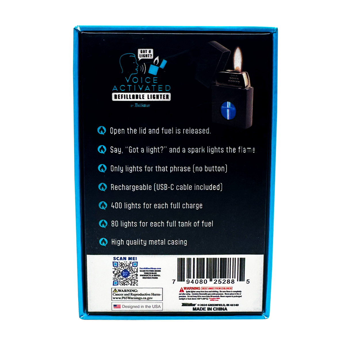 Voice Activated Flip Top Lighter