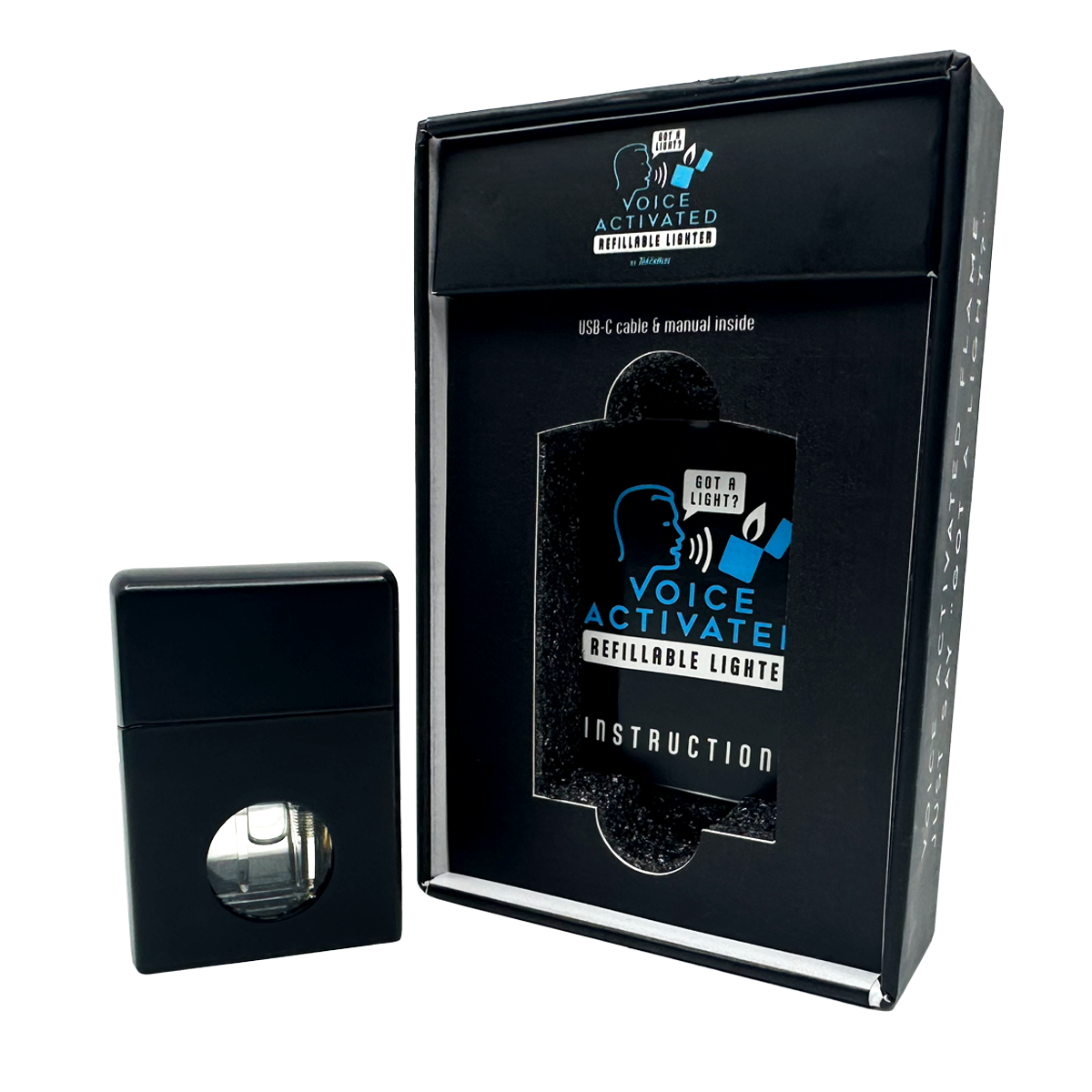 Voice Activated Flip Top Lighter