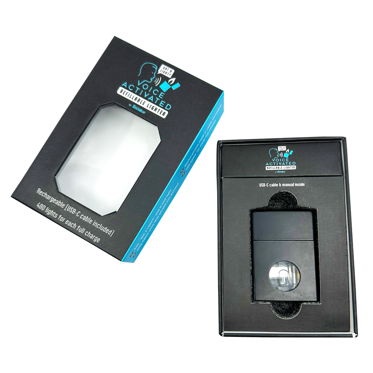 Voice Activated Flip Top Lighter