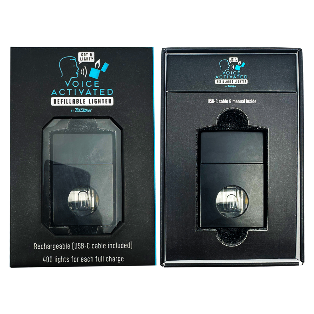 Voice Activated Flip Top Lighter