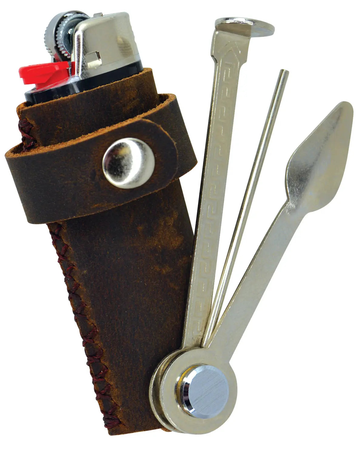 Leather Lighter Case With Tools - 6 Pieces Per Retail Ready Display 25592 SMOKEZILLA