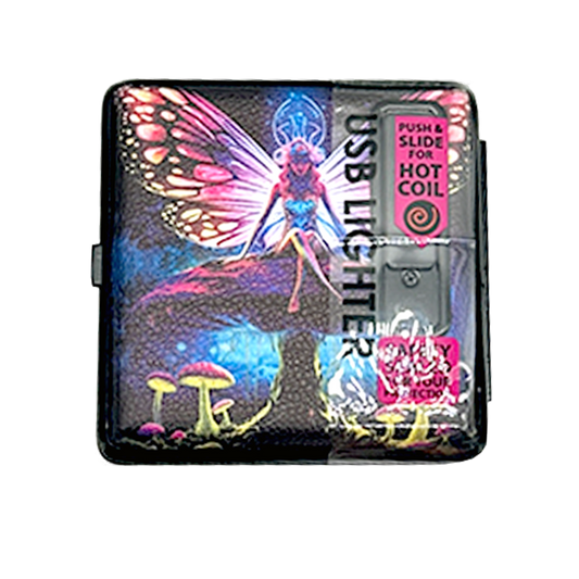Cigarette Case with USB Coil Lighter
