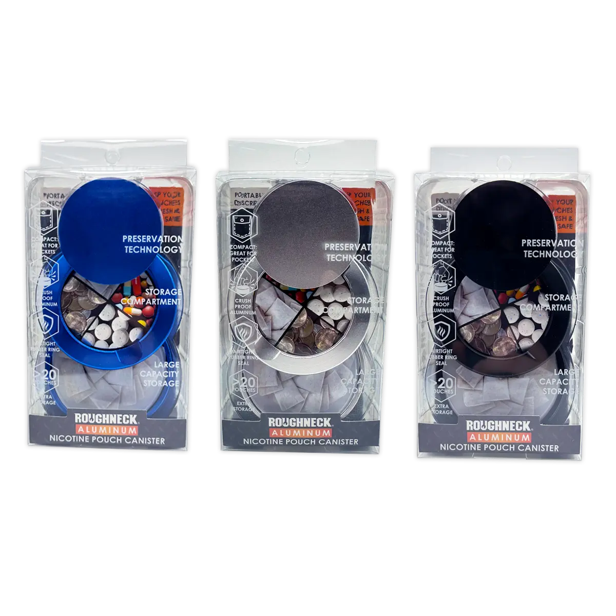 Nicotine Pouch And Storage Canisters