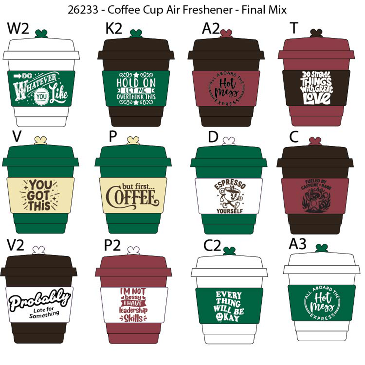 Coffee Cup Air Freshener