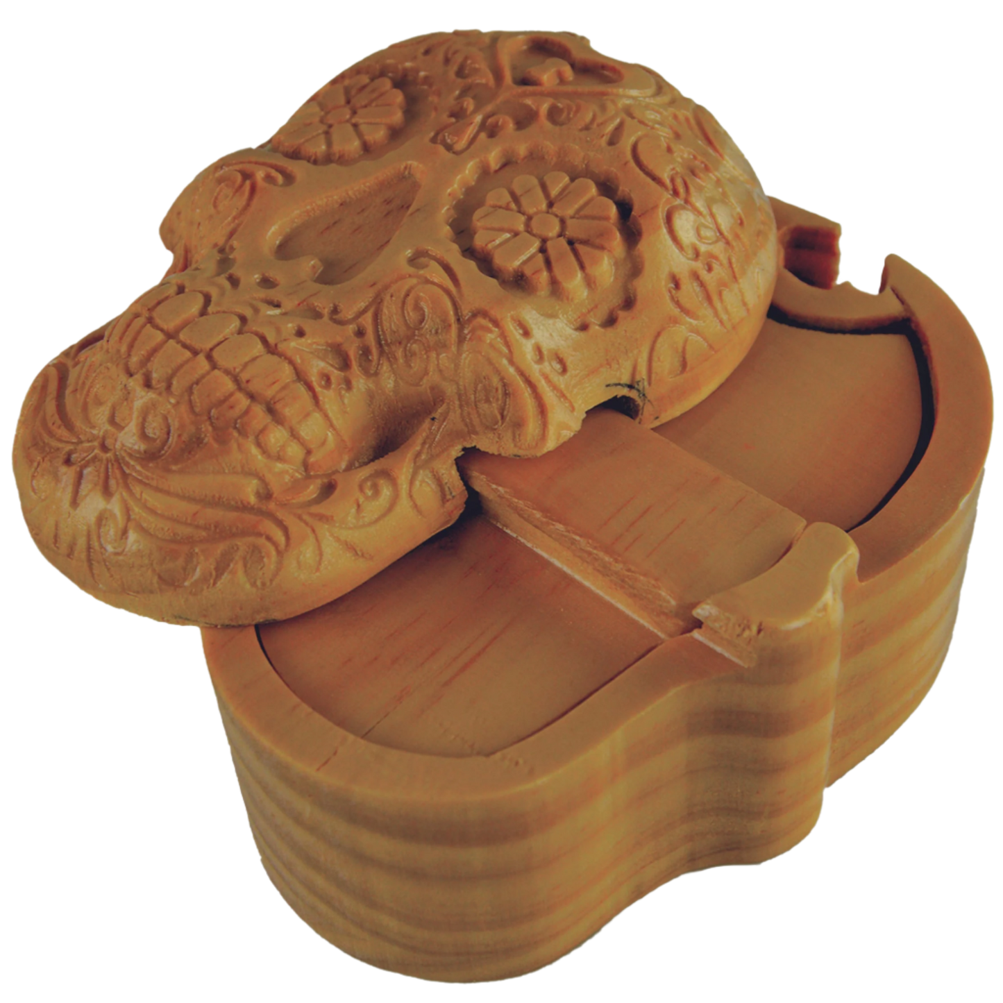 Skull Wood Puzzle Box