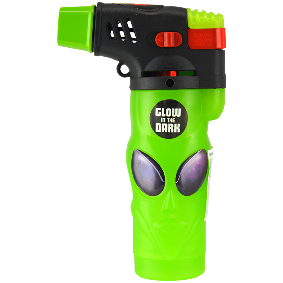 Green Glow-in-the-Dark Alien XXL Torch Lighter