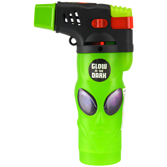 Green Glow-in-the-Dark Alien XXL Torch Lighter