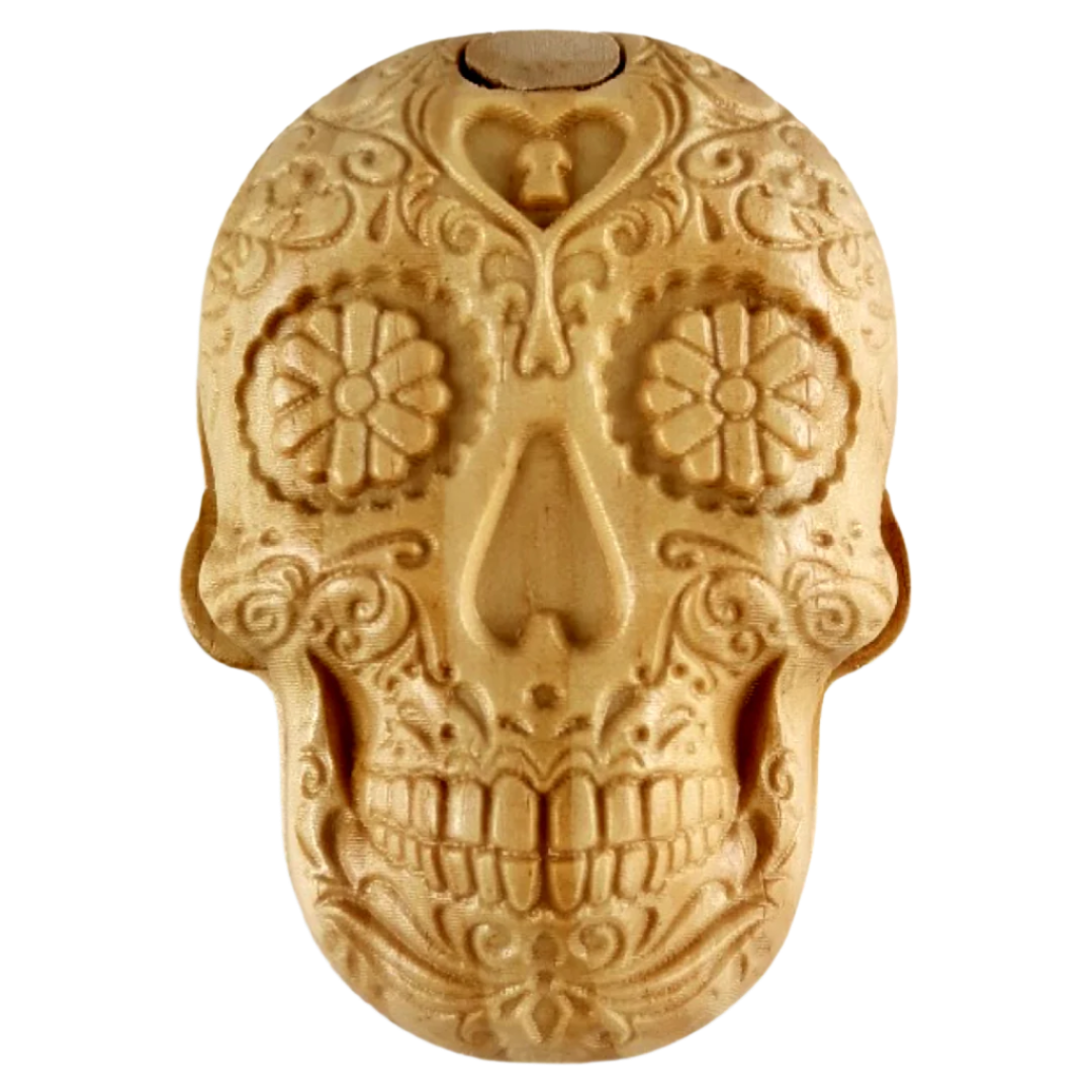 Skull Wood Puzzle Box