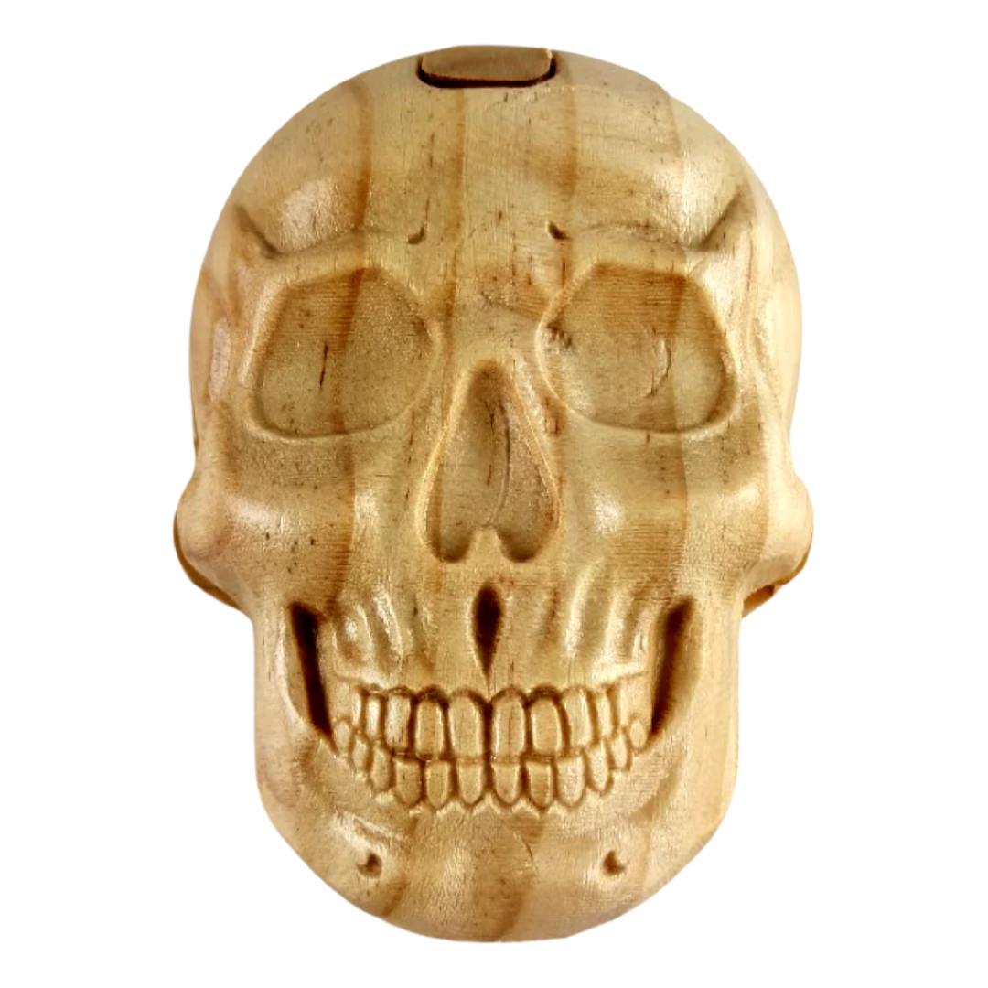 Skull Wood Puzzle Box