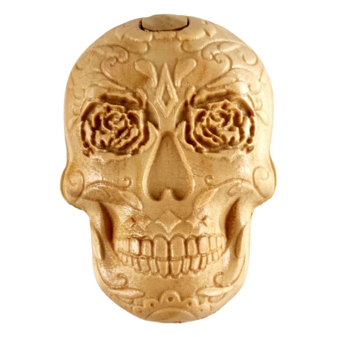 Skull Wood Puzzle Box