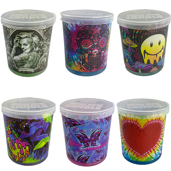 Smoke Eater 8 oz Scented Candle Tins