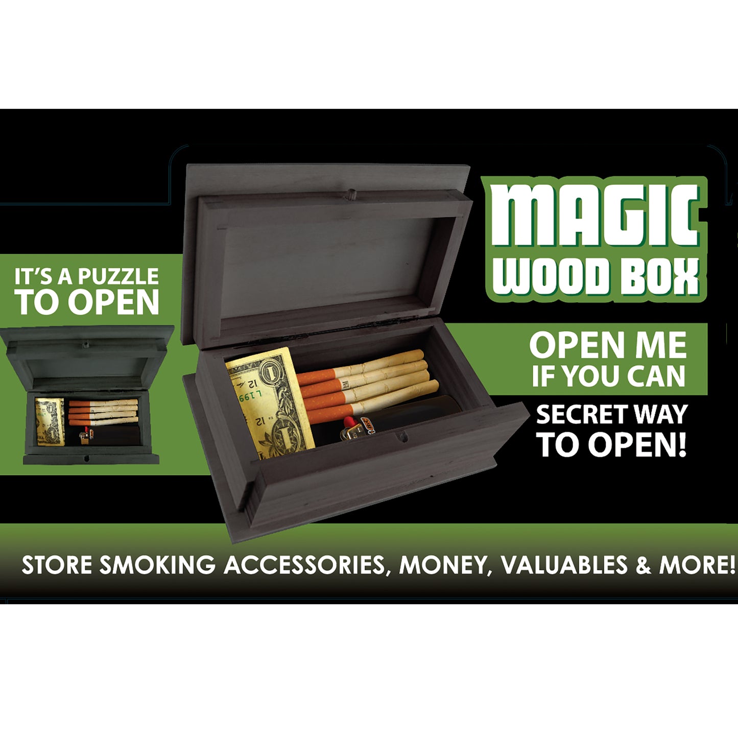 Sliding Magic Wood Box