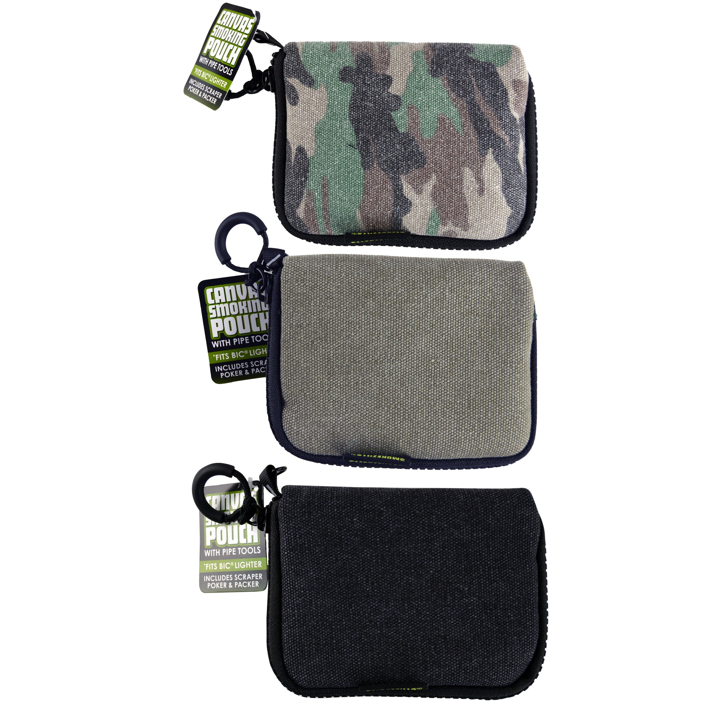 Canvas Smoking Pouch WITH Pipe Tools – Smokezilla Shop