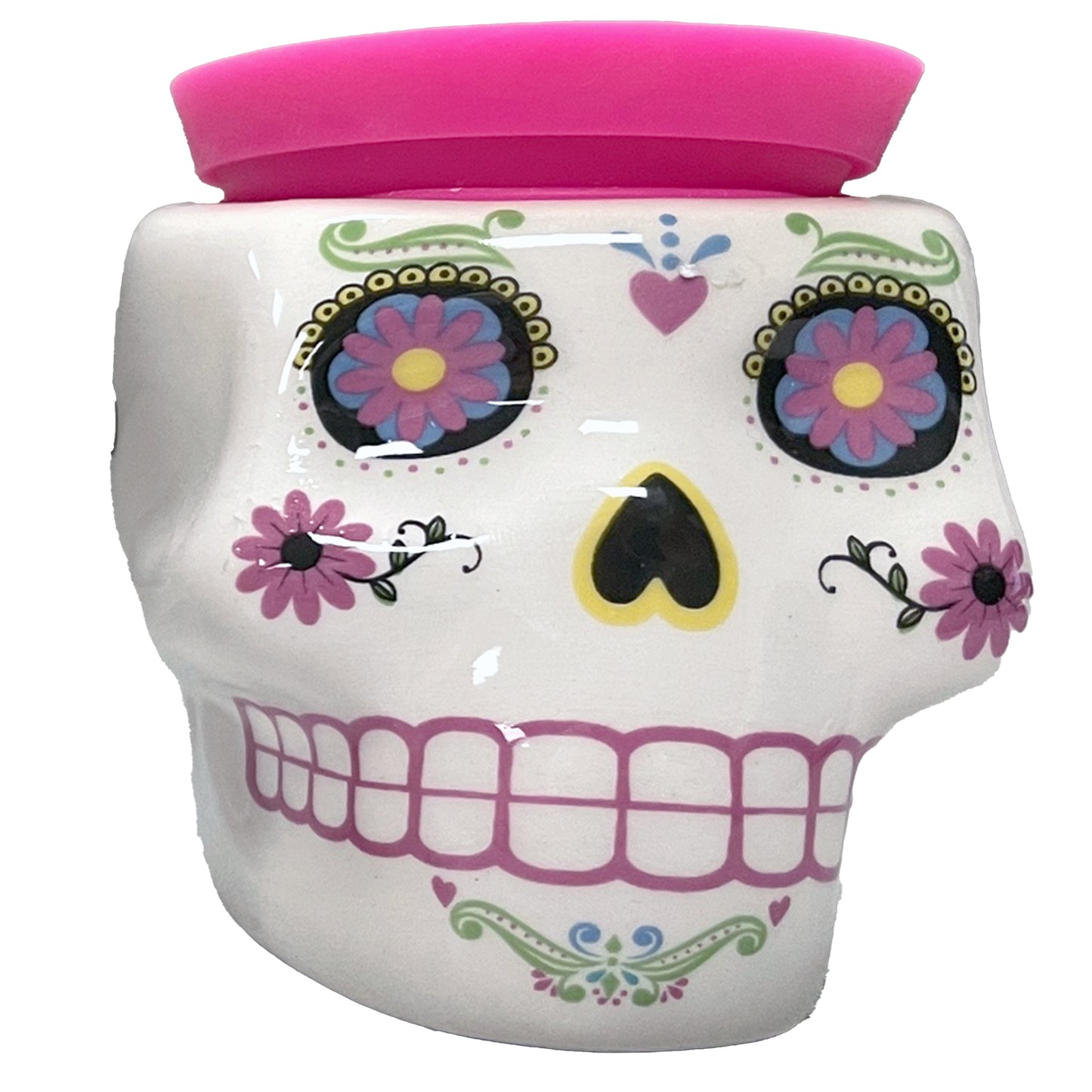 Ceramic Skull Storage Container