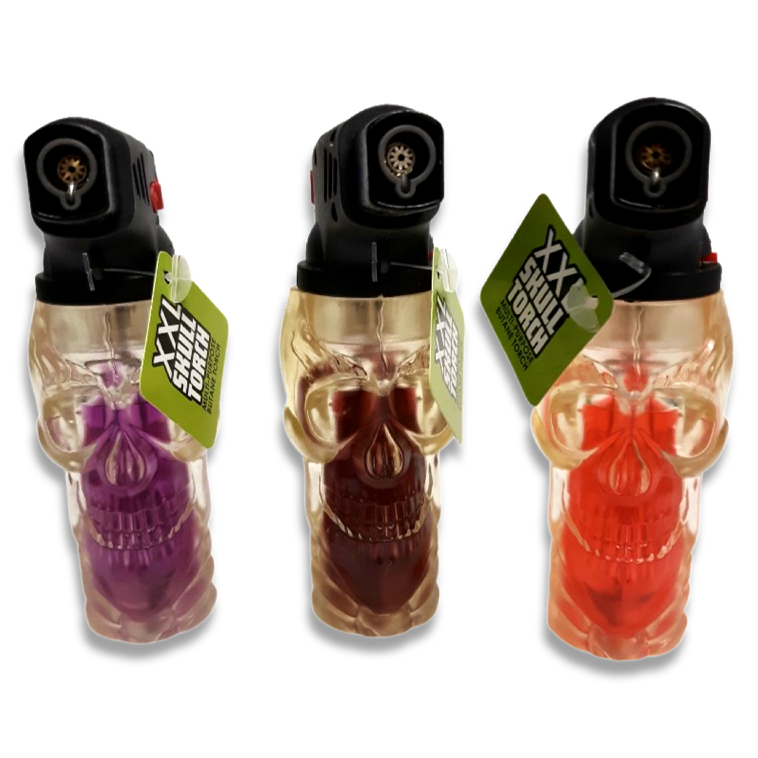 Skull butane lighter deals