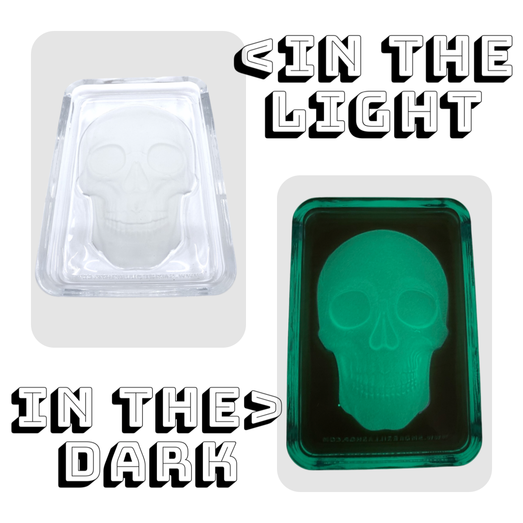 Glow in the Dark Glass Rolling Tray
