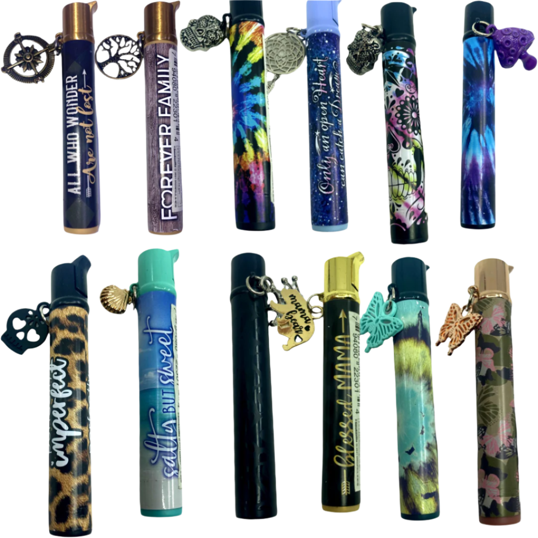 Thin Tube Lighter W/ Key Chain