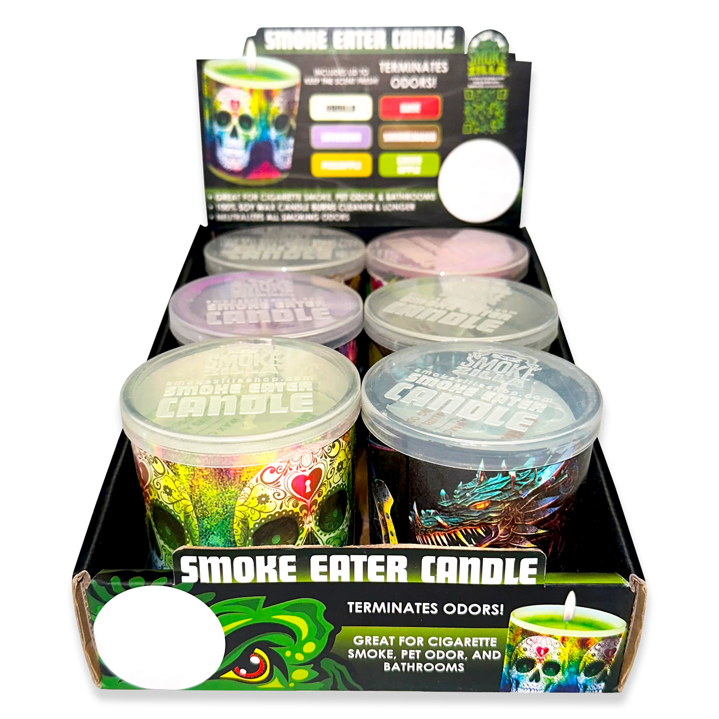 Smoke Eater Candle - 6 Pieces Per Retail Ready Display 23777 SMOKEZILLA