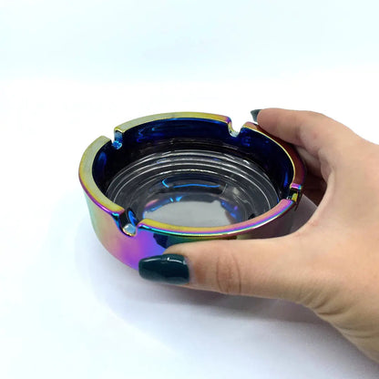 Round Glass Ashtray - 6 Pieces Per Retail Ready Display 22787 SMOKEZILLA