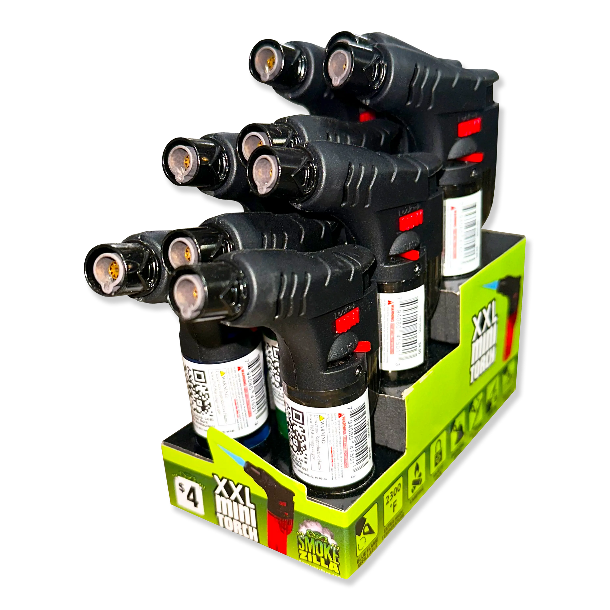 XXL Thin Torch Lighter - 9 Pieces Per Retail Ready Display 41486 SMOKEZILLA