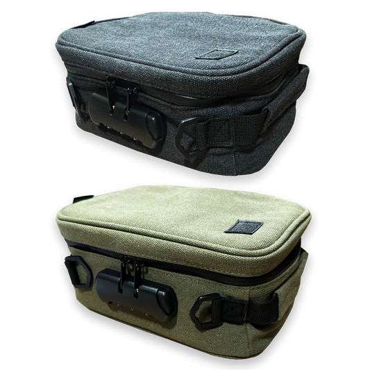 Smell Proof Canvas Lock Bag with Tool Organizer - 2 Pieces Per Pack 41500 SMOKEZILLA