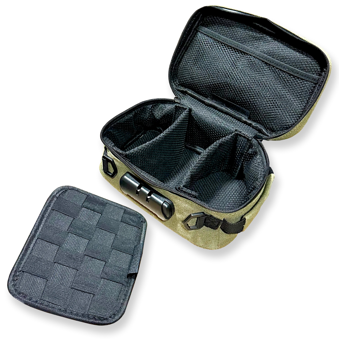 Smell Proof Canvas Lock Bag with Tool Organizer - 2 Pieces Per Pack 41500 SMOKEZILLA