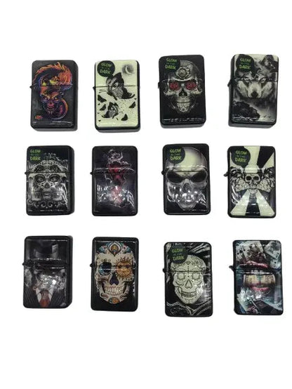 Glow in The Dark Flip Top Torch Lighter - 12 Pieces Per Retail Ready Display 22671 SMOKEZILLA