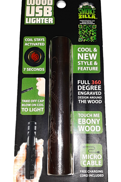 Rechargeable Wooden USB Lighter Stick