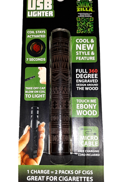 Rechargeable Wooden USB Lighter Stick