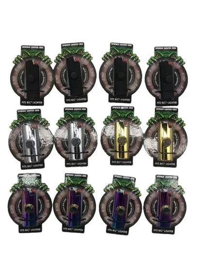 Metal Spinner Lighter Case - 12 Pieces Per Retail Ready Display 23059 SMOKEZILLA