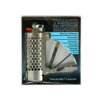 Metal Grinder Lighter Case with Tools - 6 Pieces Per Retail Ready Display 21211 SMOKEZILLA